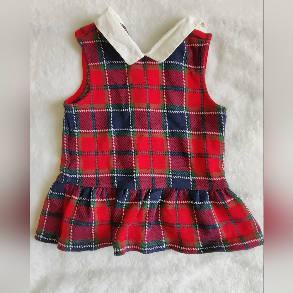 Christmas plaid top